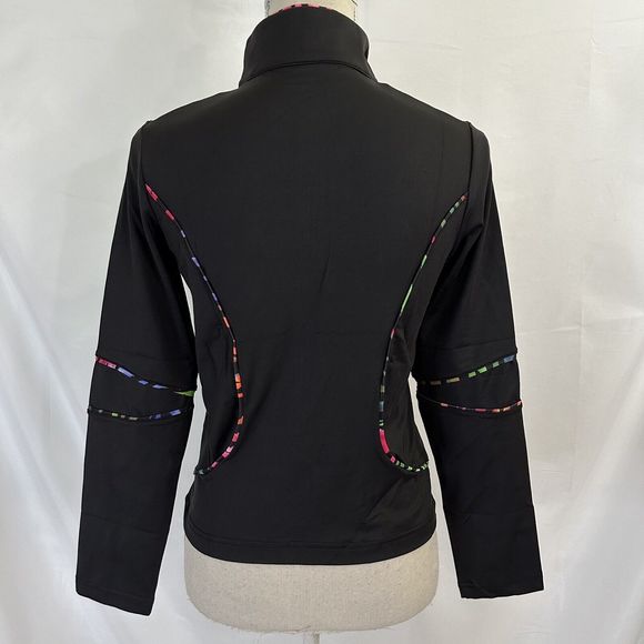 NEW EIS Equi In Style Black Full Zip Jacket SMALL Equestrian - Picture 4 of 8